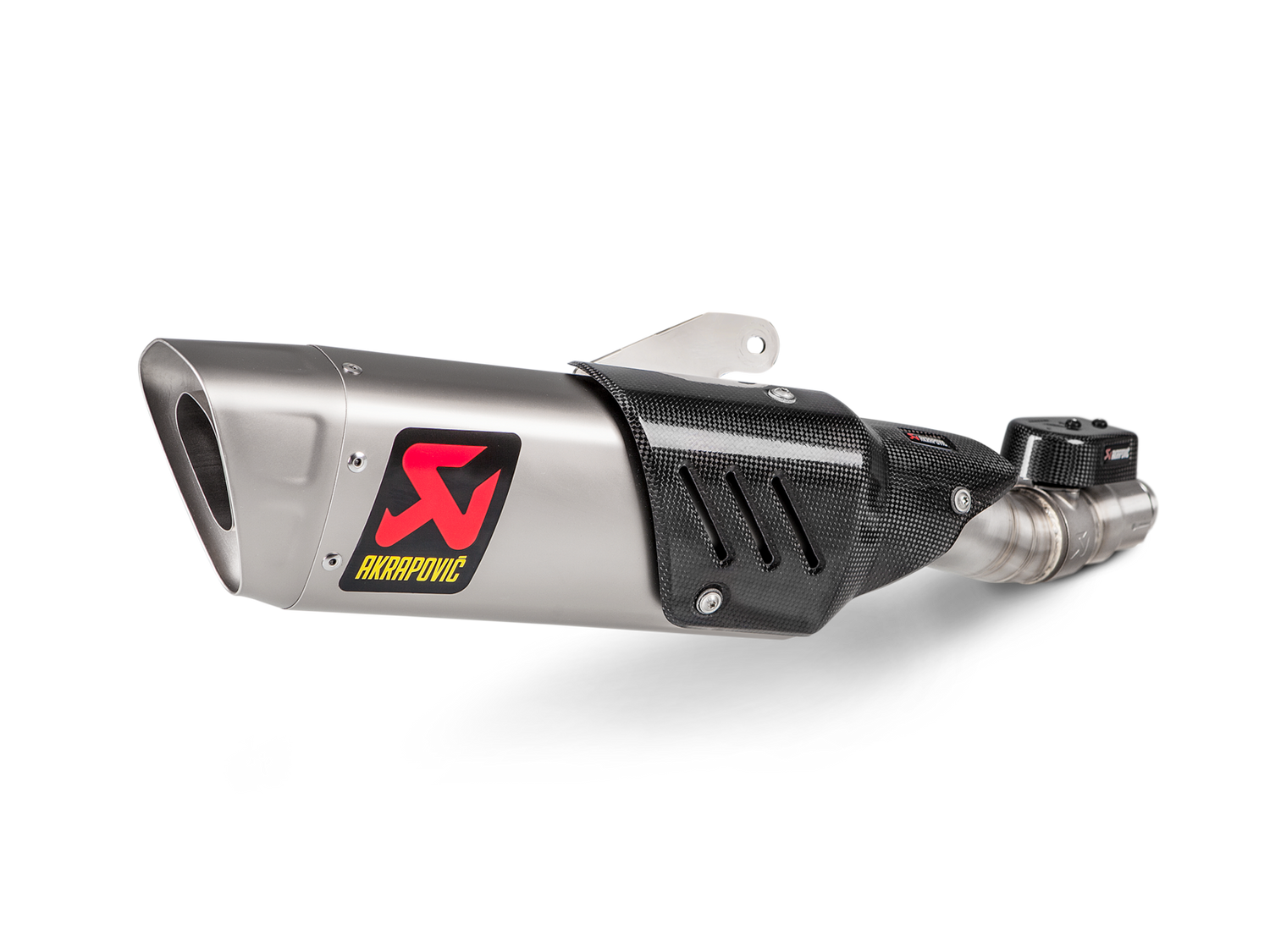 Akrapovic Slip-On Line Titanium Muffler System w/Titanium End Cap for Yamaha YZF-R6 17-Up