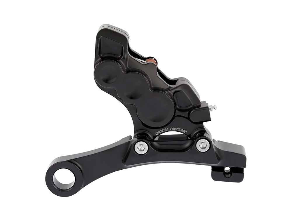 Arlen Ness AN-02-303 Right Hand Rear 6 Piston Caliper & Mounting Bracket Black for Touring 08-Up