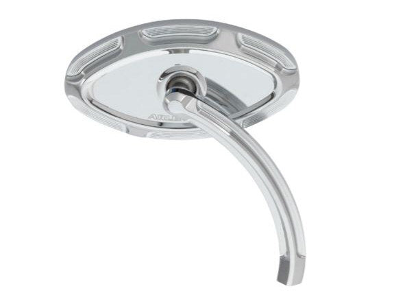 Arlen Ness AN-13-133 Beveled Mirror w/Short Stem Chrome for Right Side