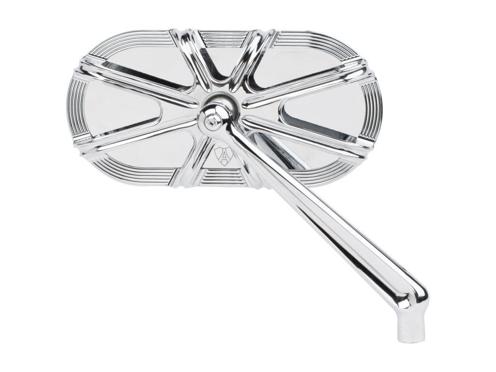 Arlen Ness AN-13-163 10-Gauge Caged Series Mirror Chrome for Right Side