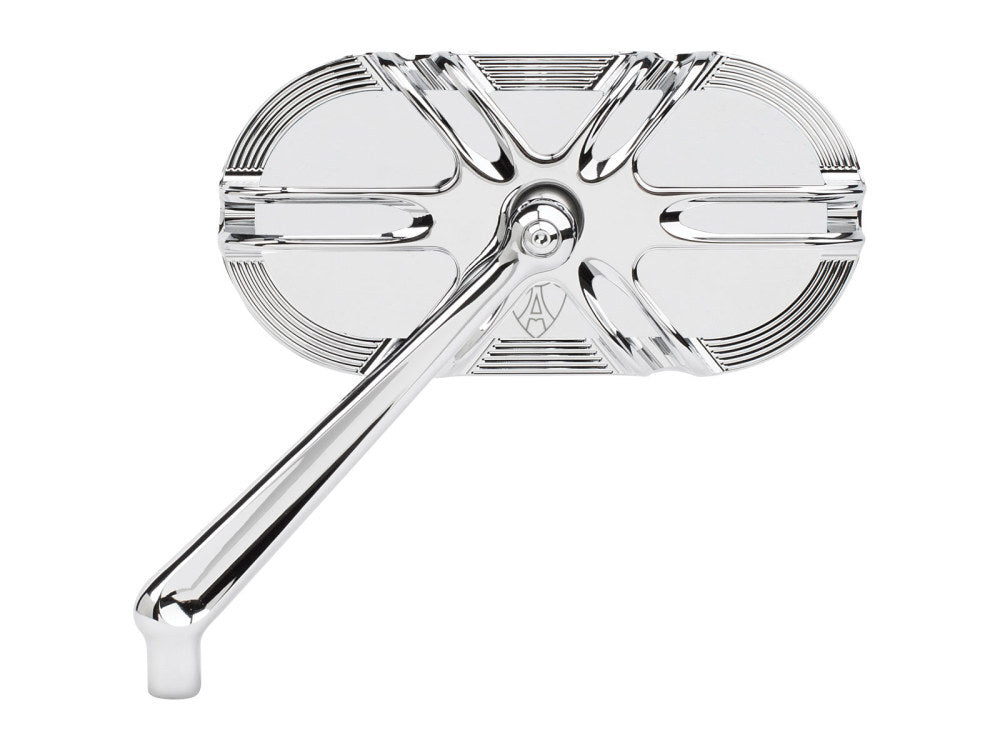 Arlen Ness AN-13-165 Deep Cut Caged Series Mirror Chrome for Left Side