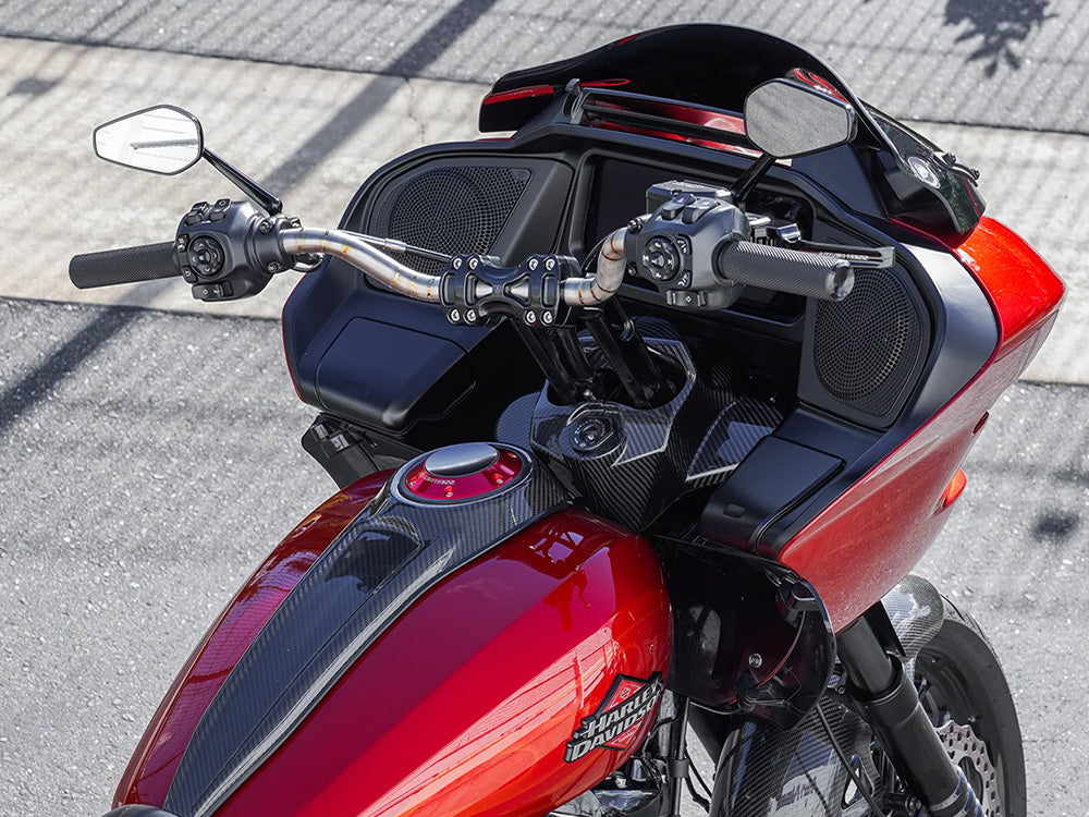 Arlen Ness AN-130-016 Carbon Fork Cover Gloss Finish for Harley-Davidson Road Glide 24-Up