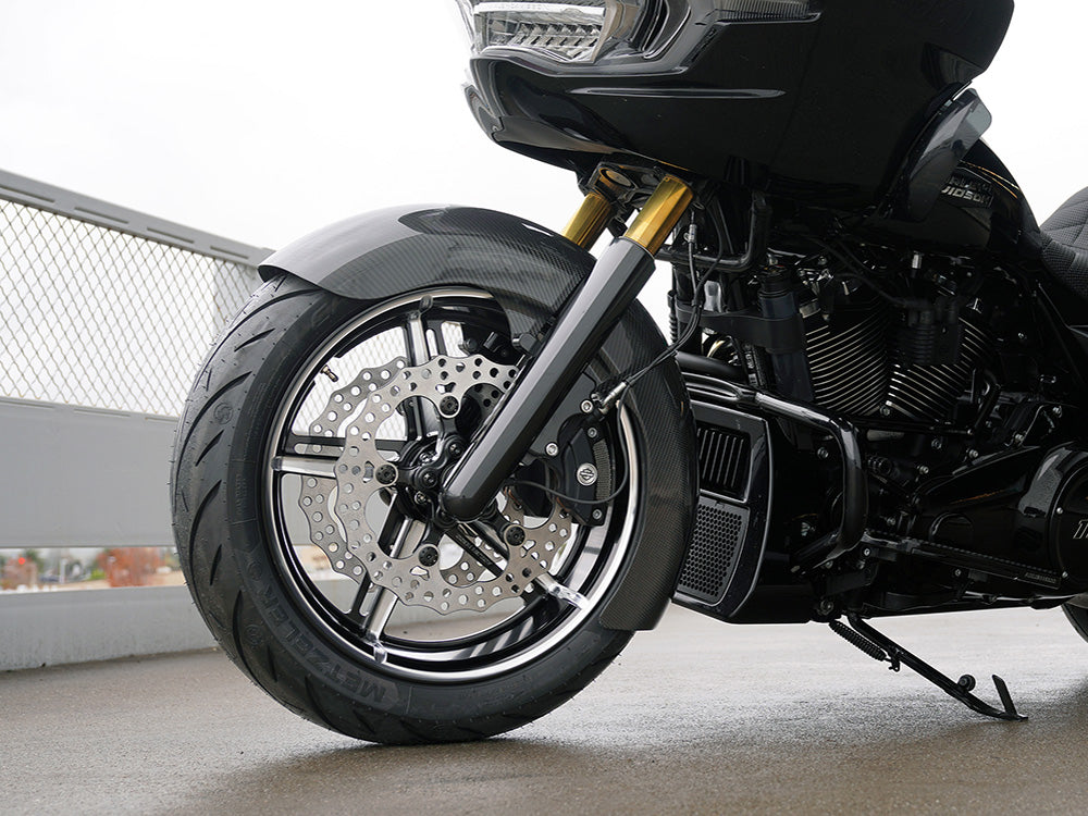 Arlen Ness AN-210-042 Carbon Fibre Radial Fat Wrap Front Fender for Harley-Davidson Touring 24-Up (including CVO w/18" x 5.5" Front Wheel)