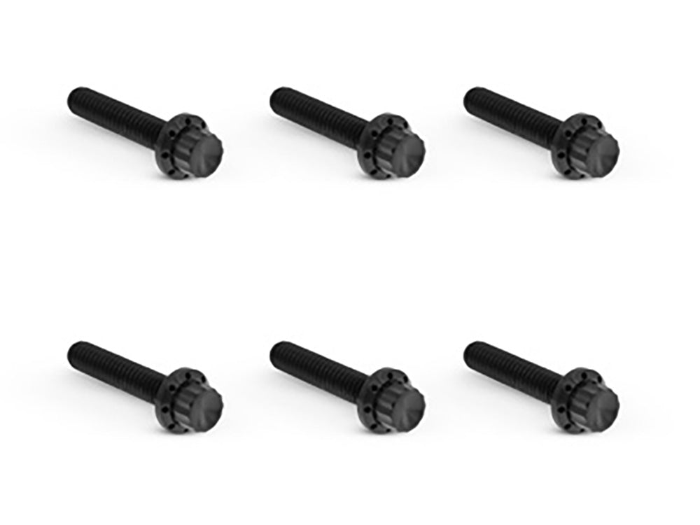Arlen Ness AN-300-701 Titanium 12-Point Transmission Side Cover Bolt Kit Black for Harley-Davidson Touring 24-Up/Softail 25-Up