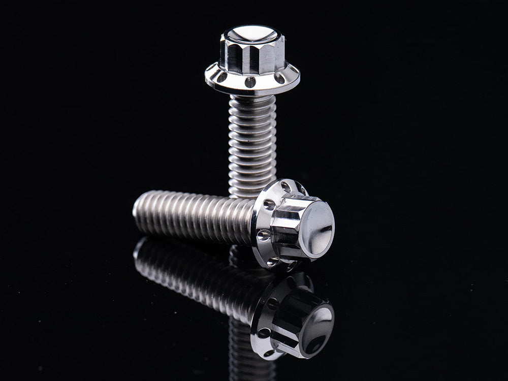 Arlen Ness AN-300-703 Titanium 12-Point Transmission Side Cover Bolt Kit Polished for Harley-Davidson Touring 07-23/Softail 07-24/Dyna 06-17