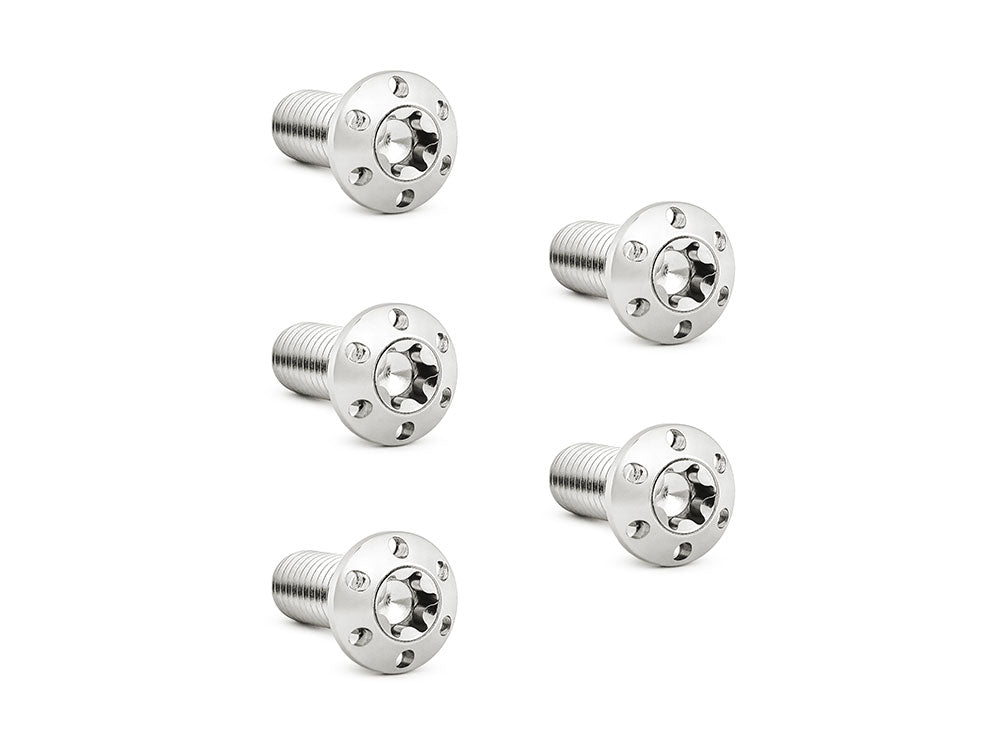 Arlen Ness AN-300-912 Titanium Front Disc Rotor Bolts Polished for Harley-Davidson Big Twin 84-Up/Sportster 84-21