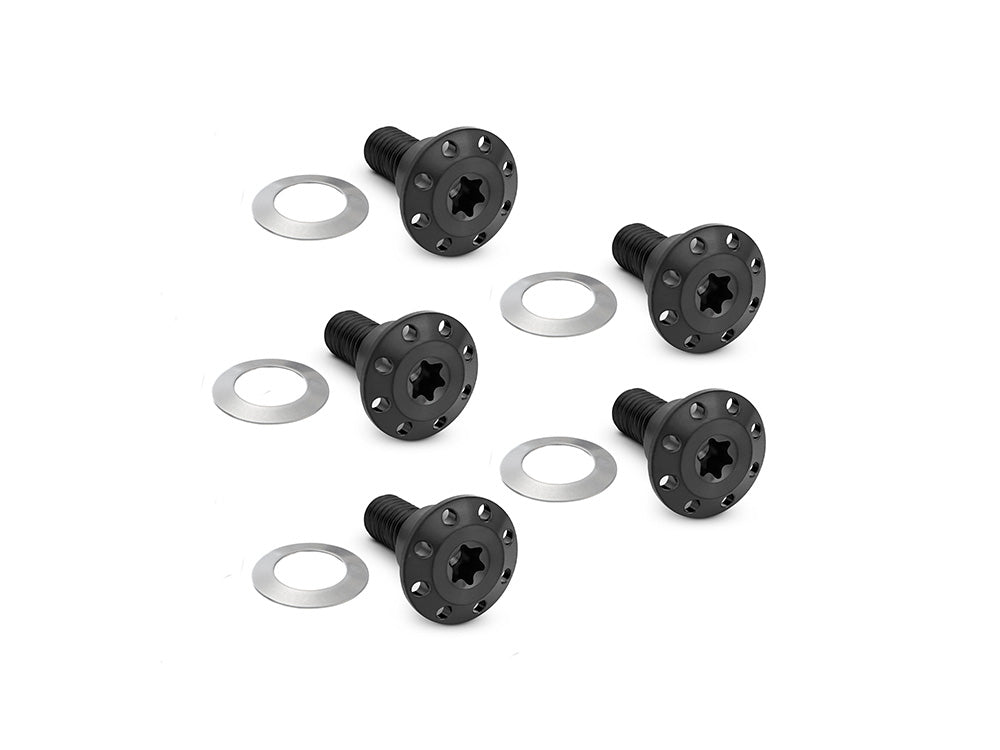 Arlen Ness AN-300-921 Titanium Front Disc Rotor Bolts Black for Harley-Davidson Dyna 06-17/V-Rod 02-17
