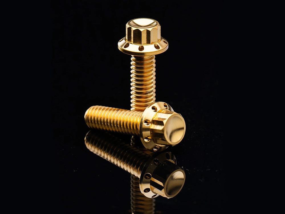 Arlen Ness AN-300-928 Titanium 12-Point Primary Cover Bolt Kit Gold for Harley-Davidson Softail 2007-2017 w/Non-240 Tyre/Touring 17-Up