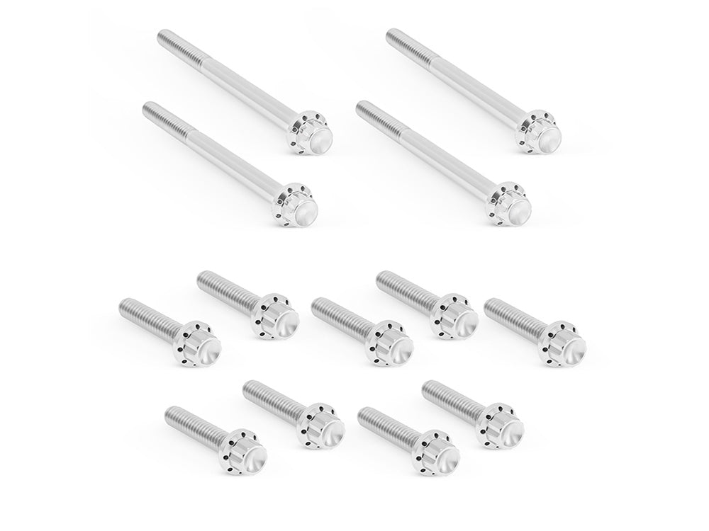 Arlen Ness AN-300-929 Titanium 12-Point Primary Cover Bolt Kit Polished for Harley-Davidson Softail 18-Up w/Non-240 Tyre