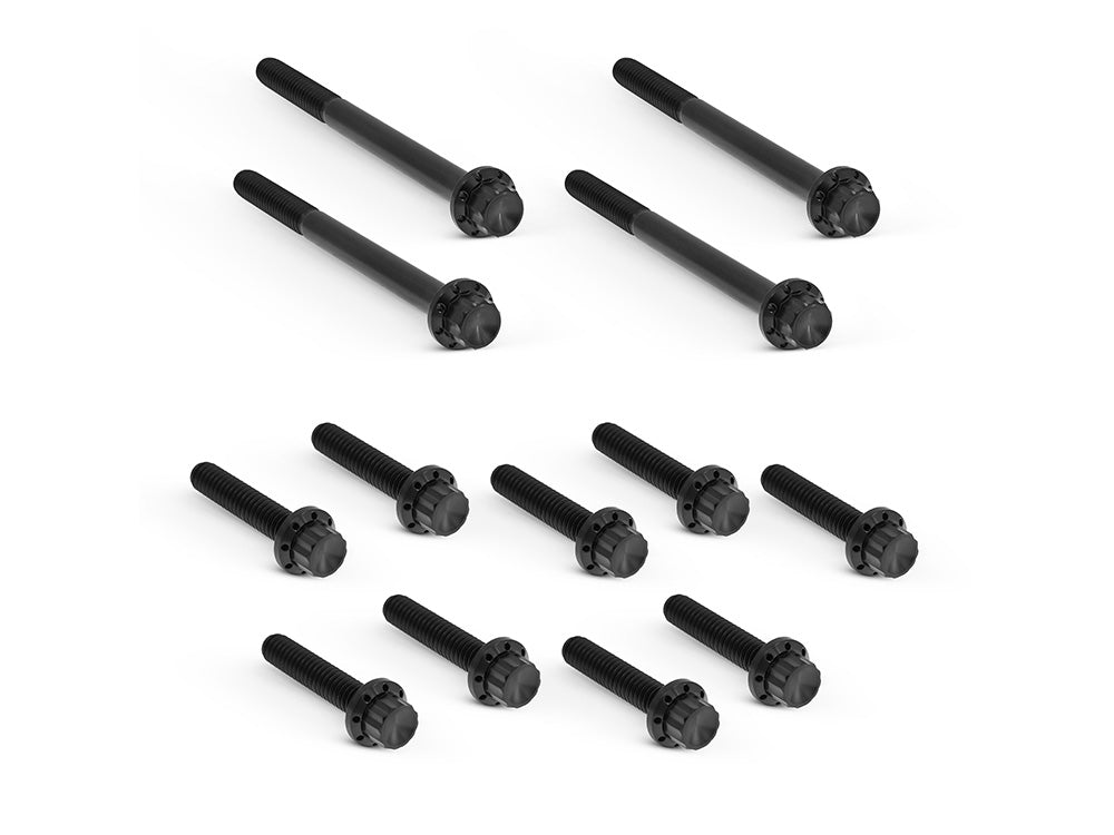Arlen Ness AN-300-930 Titanium 12-Point Primary Cover Bolt Kit Black for Harley-Davidson Softail 18-Up w/Non-240 Tyre