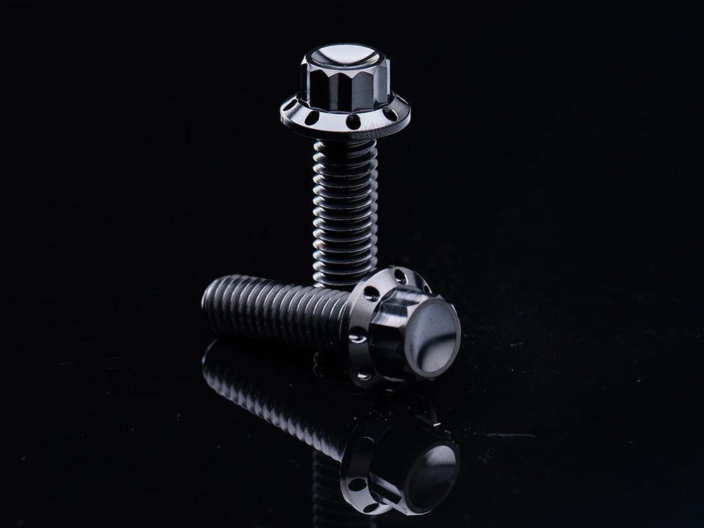 Arlen Ness AN-300-933 Titanium 12-Point Cam Cover Bolt Kit Black for most Harley-Davidson Touring 17-24/Softail 18-24