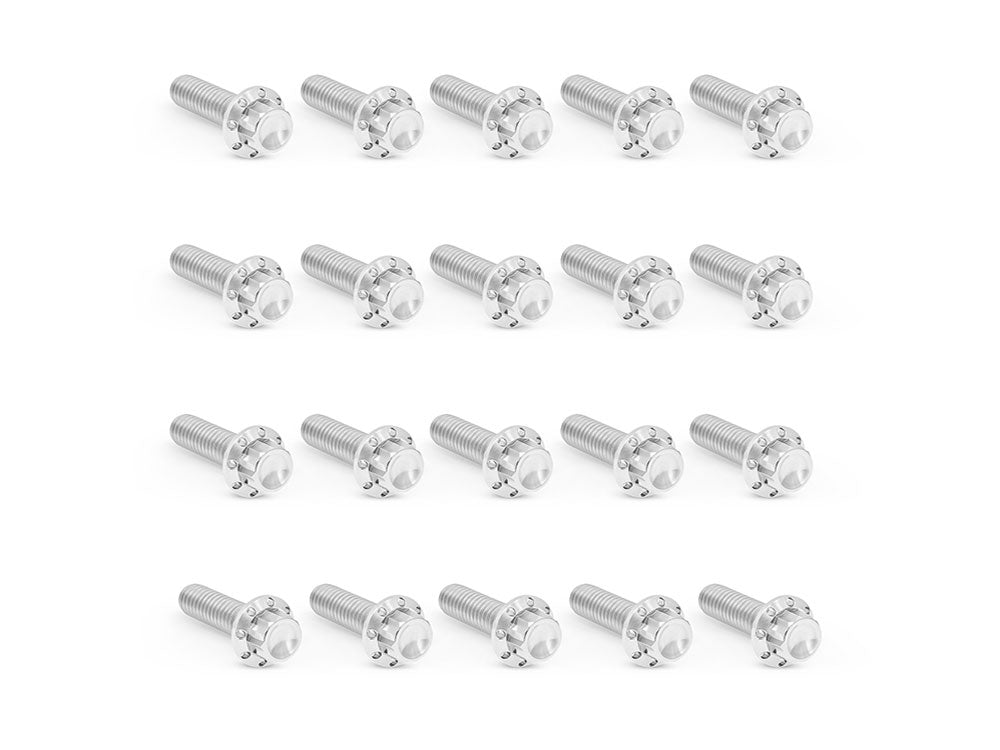 Arlen Ness AN-300-944 Titanium 12-Point Rocker Cover Bolt Kit Polished for Harley-Davidson Milwaukee-Eight 17-Up