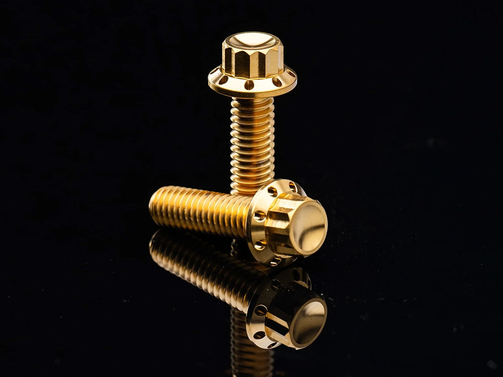 Arlen Ness AN-300-946 Titanium 12-Point Rocker Cover Bolt Kit Gold for Harley-Davidson Milwaukee-Eight 17-Up