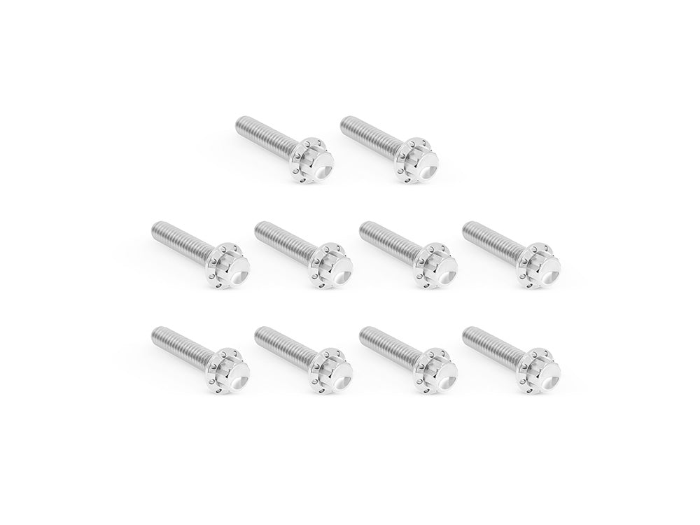 Arlen Ness AN-300-986 Titanium 12-Point Cam Cover Bolt Kit Polished for Harley-Davidson Twin Cam 99-17 Models