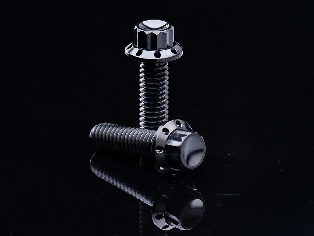 Arlen Ness AN-300-993 Titanium 12-Point Rocker Cover Bolt Kit Black for Harley-Davidson Twin Cam 99-17 Models