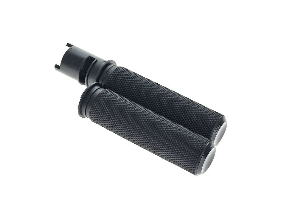Arlen Ness AN-500-050 Knurled Fusion Handgrips Black for Harley-Davidson CVO Touring 23-Up/Street Glide/Road Glide 24-Up/Touring/Softail 25-Up