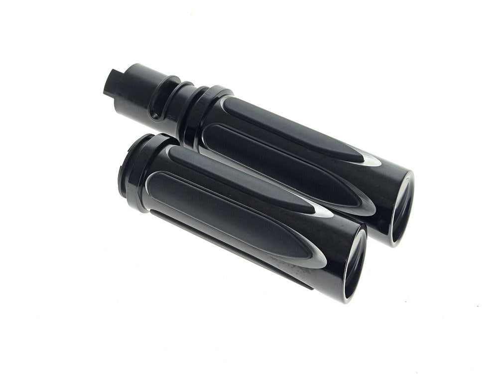 Arlen Ness AN-500-069 Deep Cut Comfort Handgrips Blk for Harley-Davidson CVO Touring 23-Up/Street Glide/Road Glide 24-Up/Touring/Softail 25-Up