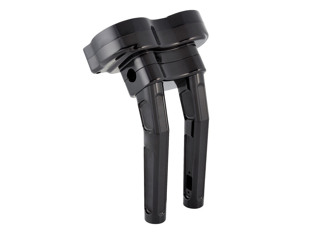 Arlen Ness AN-520-032 10" Method Kickback Risers & Gauge Bezel Black for Road Glide 15-23 Models w/1" Handlebar