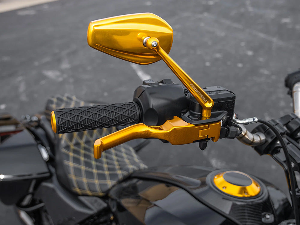 Arlen Ness AN-530-040 Method Levers Gold for Harley-Davidson CVO Touring 23-Up/Street Glide/Road Glide 24-Up/Touring 25-Up