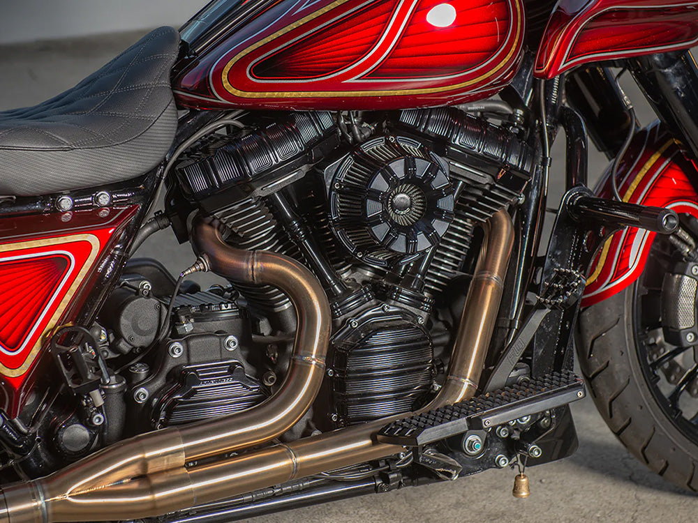 Arlen Ness AN-600-220 10-Gauge Air Cleaner Kit Black for Harley-Davidson CVO Touring 23-Up/Street Glide/Road Glide 24-Up/Touring/Softail 25-Up