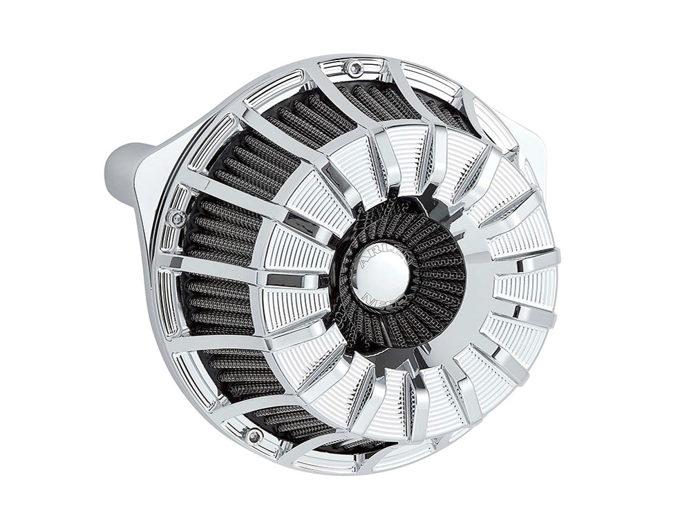 Arlen Ness AN-600-224 15-Spoke Air Cleaner Kit Chrome for Harley-Davidson CVO Touring 23-Up/Street Glide/Road Glide 24-Up/Touring/Softail 25-Up