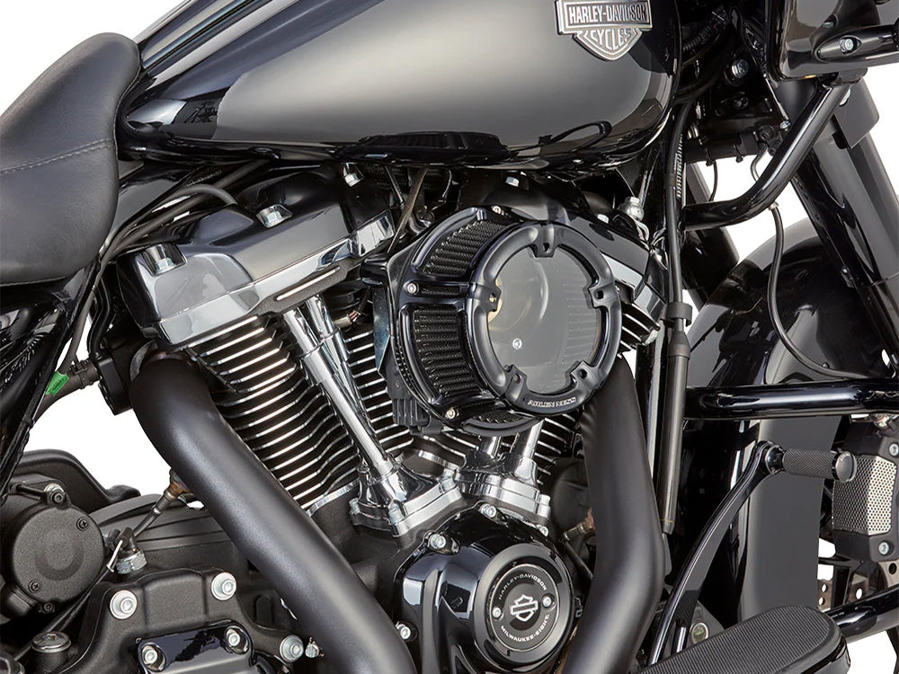 Arlen Ness AN-600-236 Method Clear Air Cleaner Kit Black Anodized for Harley-Davidson CVO Touring 23-Up/Street Glide/Road Glide 24-Up/Touring/Softail 25-Up