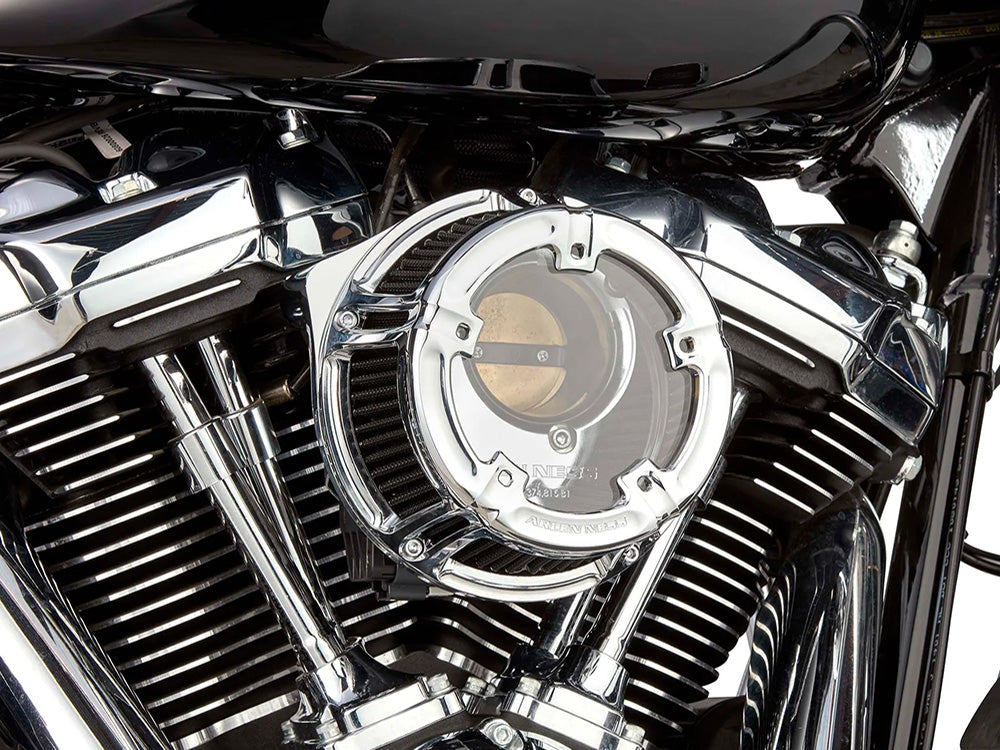 Arlen Ness AN-600-238 Method Clear Air Cleaner Kit Chrome for Harley-Davidson CVO Touring 23-Up/Street Glide/Road Glide 24-Up/Touring/Softail 25-Up