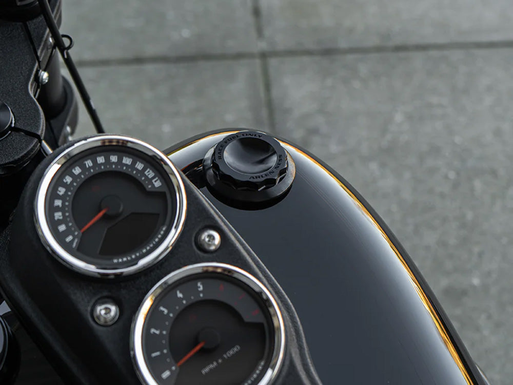 Arlen Ness AN-701-010 12 Point Right Hand Vented Screw-In Fuel Cap Black for Harley-Davidson Big Twin 96-Up/Sportster 96-21