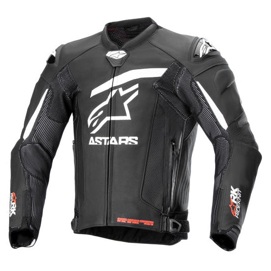 Alpinestars GP Plus R V4 Rideknit Leather Black/White Jacket
