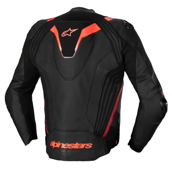 Alpinestars Missile V3 Ignition Leather Black/White/Fluro Red Jacket
