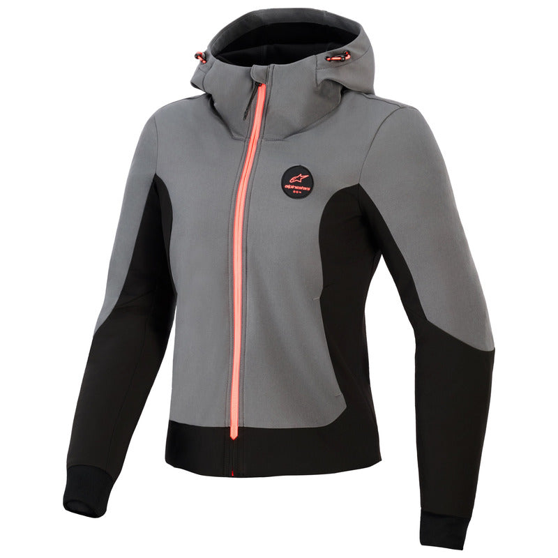 Alpinestars Stella Radium Tech Deep Grey/Black Womens Hoodie Jacket