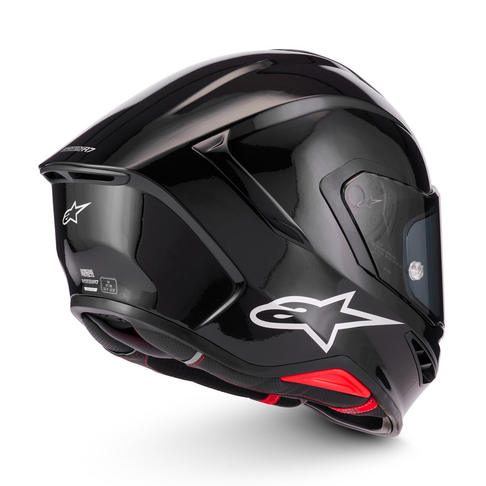 Alpinestars S-R7 Solid Gloss Black Helmet