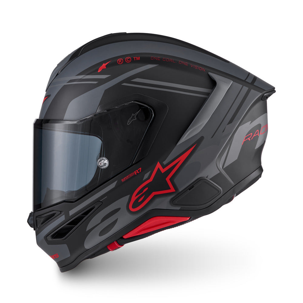 Alpinestars S-R7 A-Core Matte Black/Grey/Red Helmet