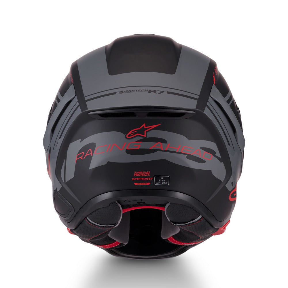 Alpinestars S-R7 A-Core Matte Black/Grey/Red Helmet