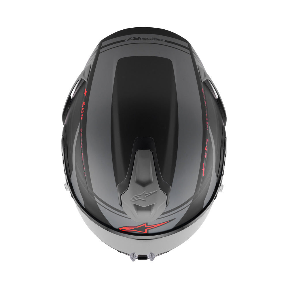 Alpinestars S-R7 A-Core Matte Black/Grey/Red Helmet