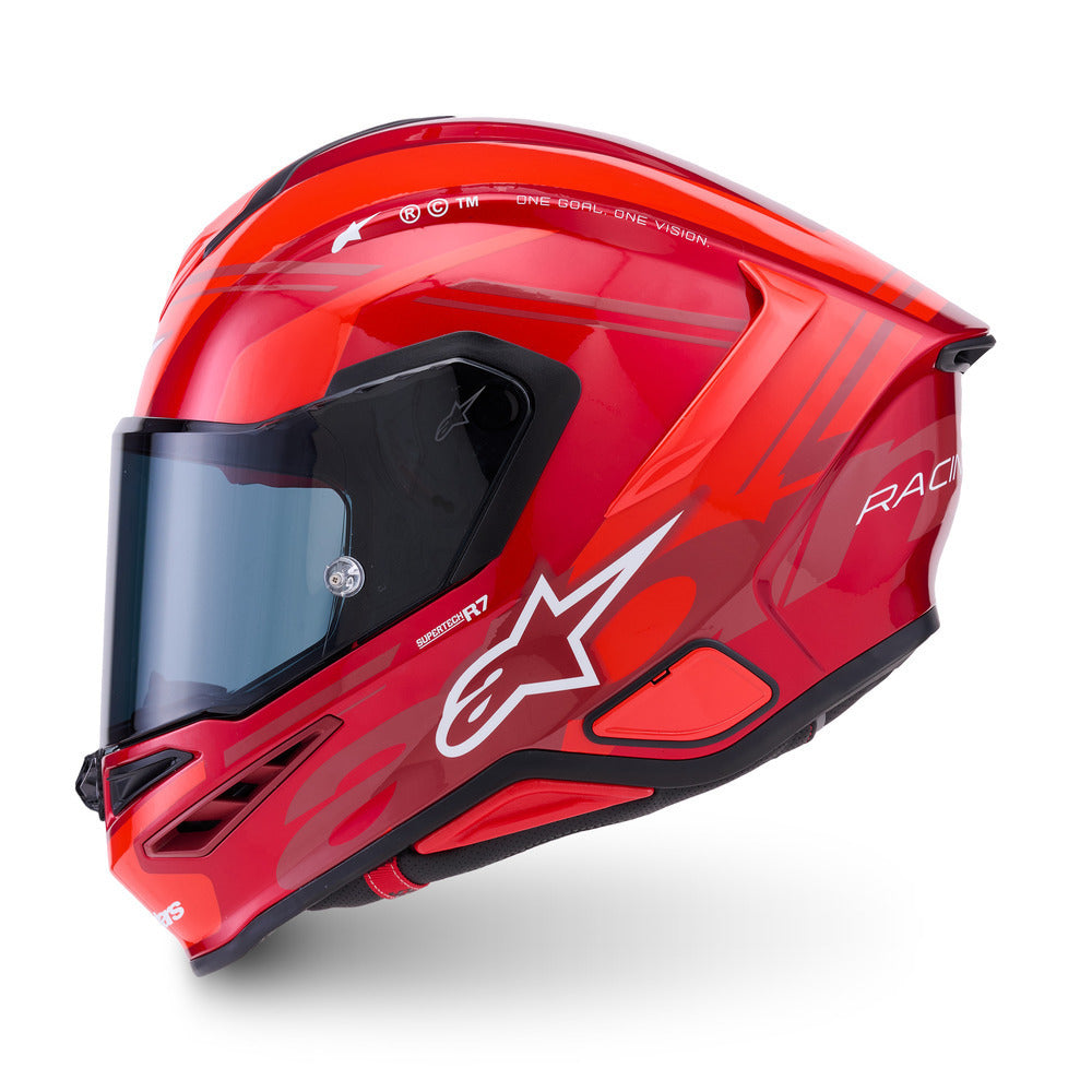 Alpinestars S-R7 A-Core Gloss Red/White Helmet