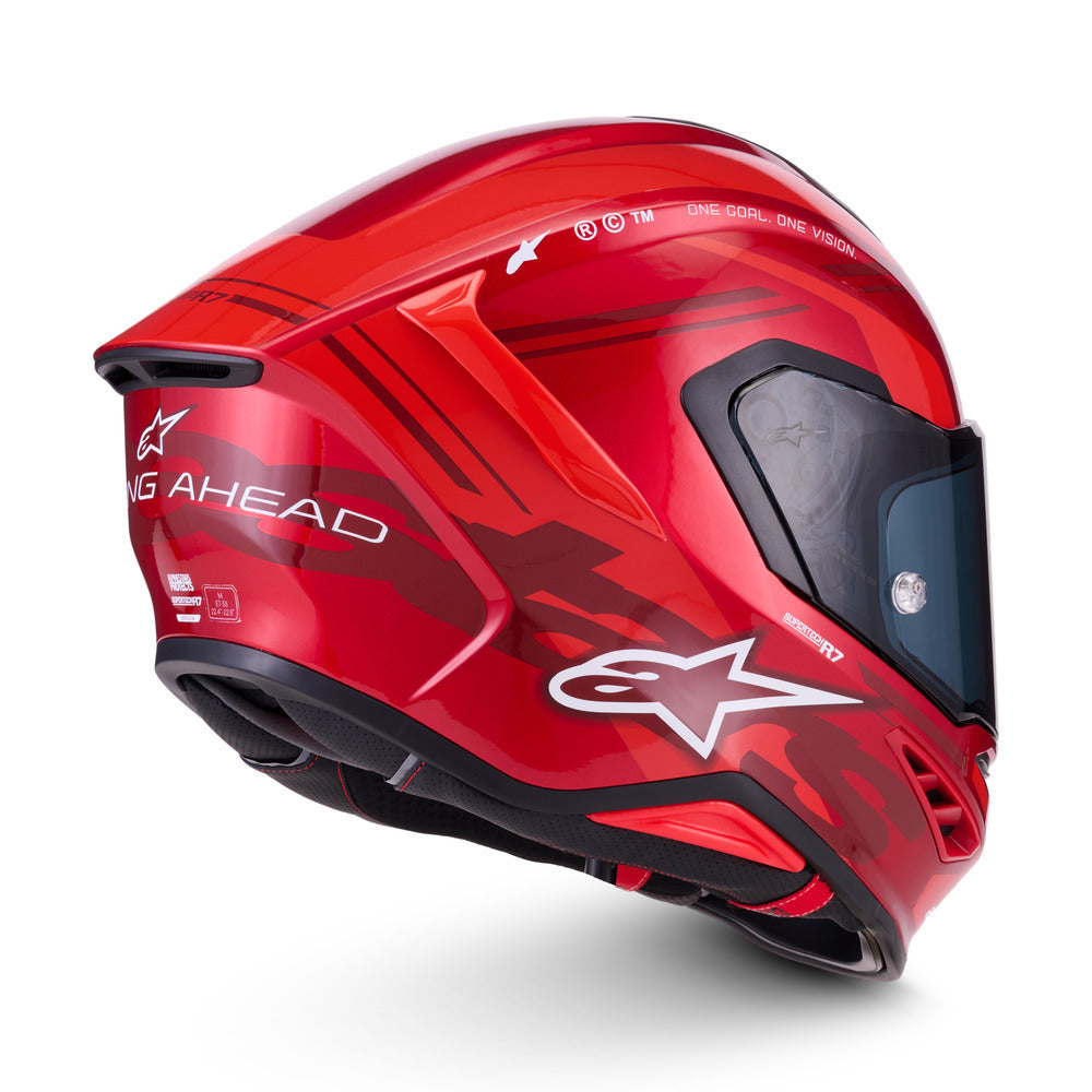 Alpinestars S-R7 A-Core Gloss Red/White Helmet