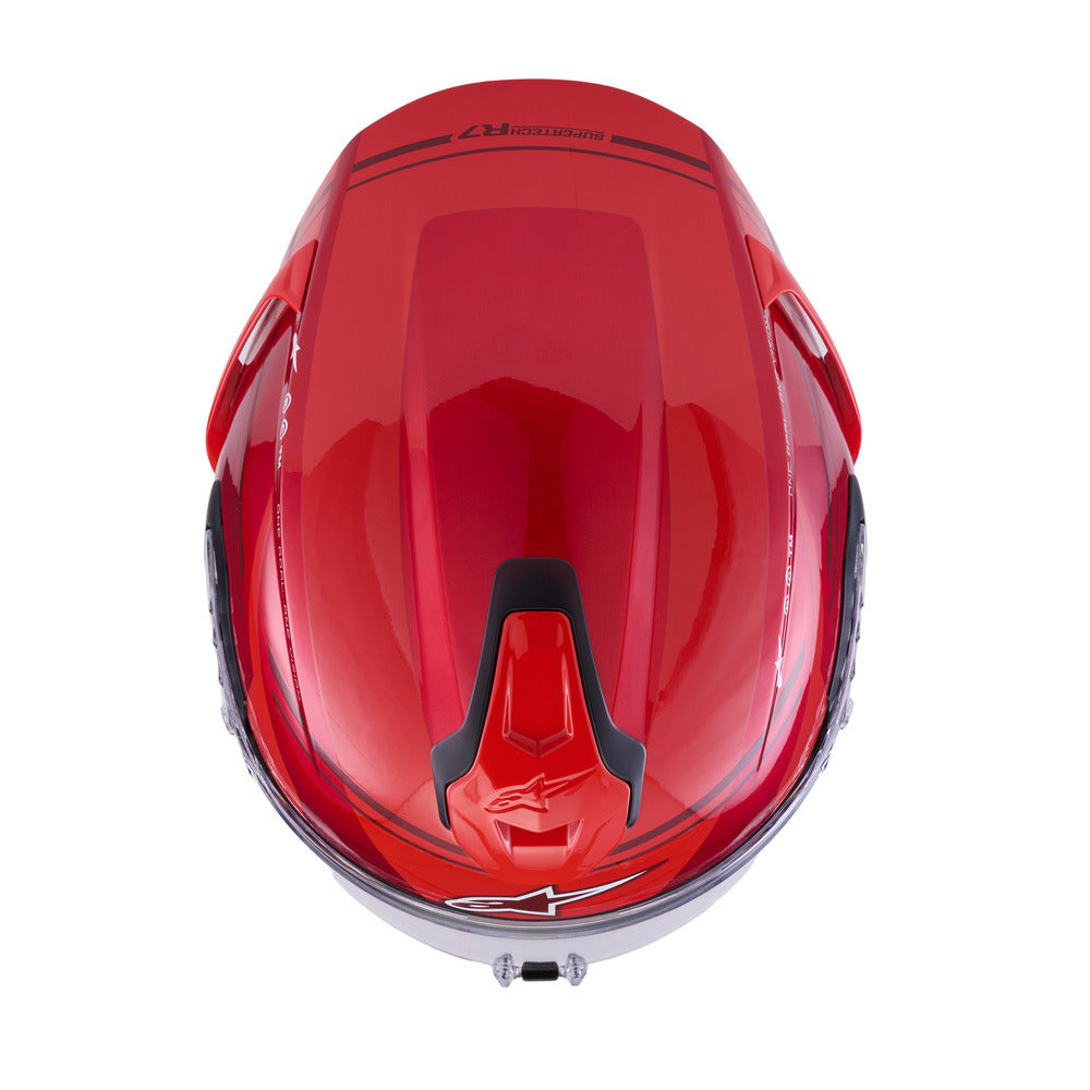Alpinestars S-R7 A-Core Gloss Red/White Helmet