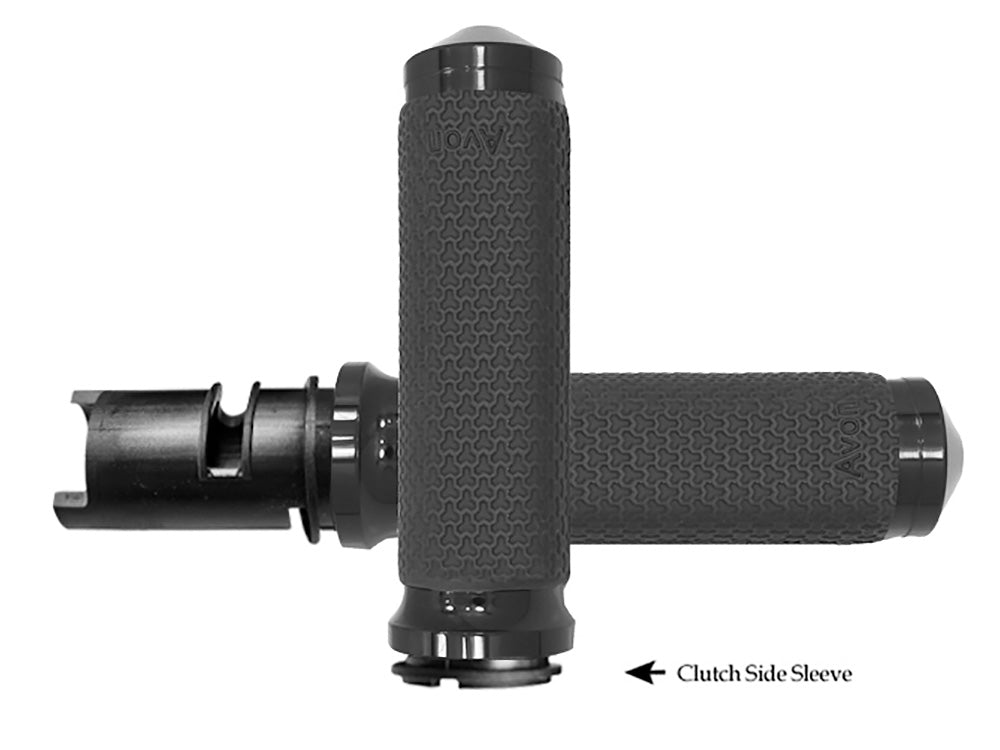 Avon Performance Grips AVG-MF-63-ANO-F24 Small Memory Foam Handgrips Black for Harley-Davidson CVO Touring 23-Up/Street Glide/Road Glide 24-Up/Touring/Softail 25-Up