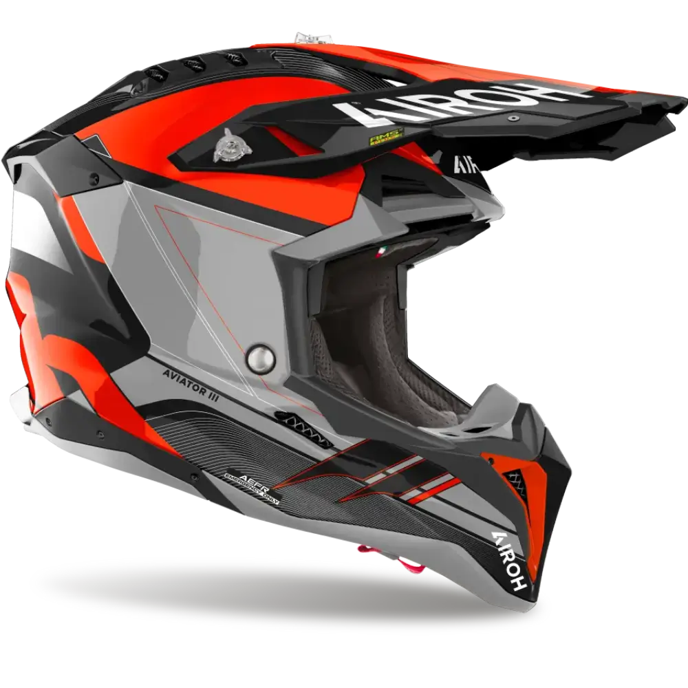 Airoh Aviator 3 Saber Gloss Orange Helmet
