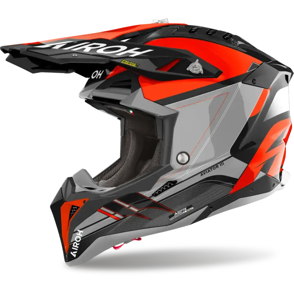 Airoh Aviator 3 Saber Gloss Orange Helmet