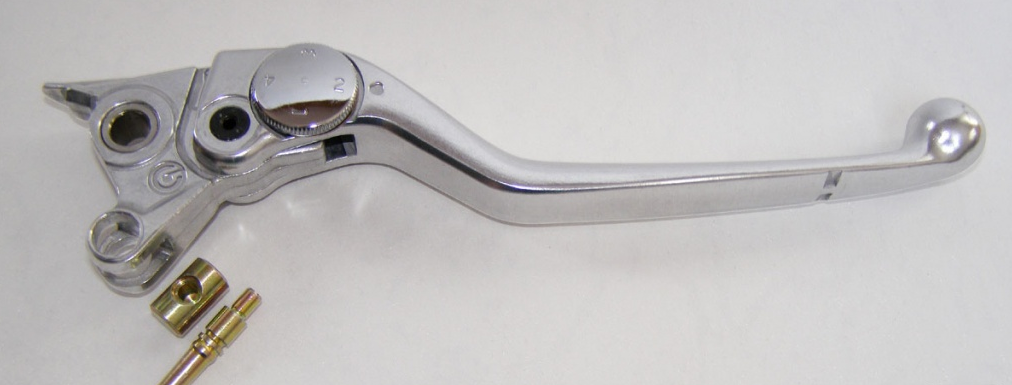 Brembo Adjustable Brake Lever w/Dowel & Pushrod Silver for most Ducati Models