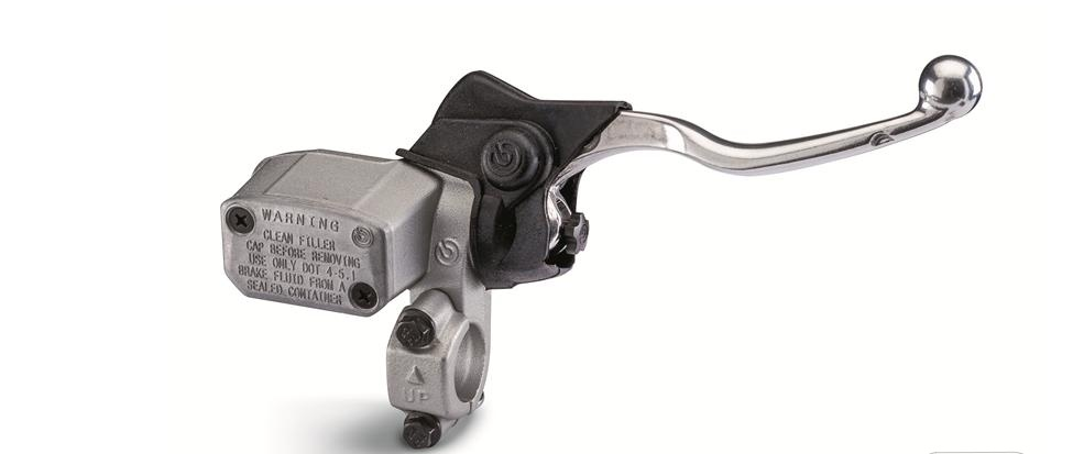 Brembo Enduro Front Brake Axial M/C w/Integrated Reservoir Silver for 22mm Handlebars