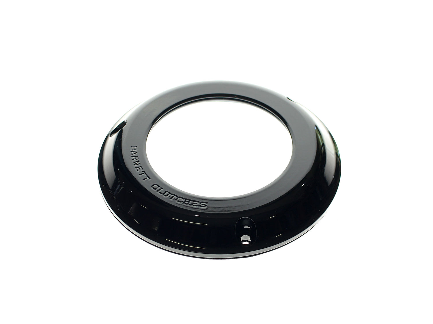 Barnett B-343-30-44090 Scorpion Series Clear Derby Cover Black for Big Twin 90-97