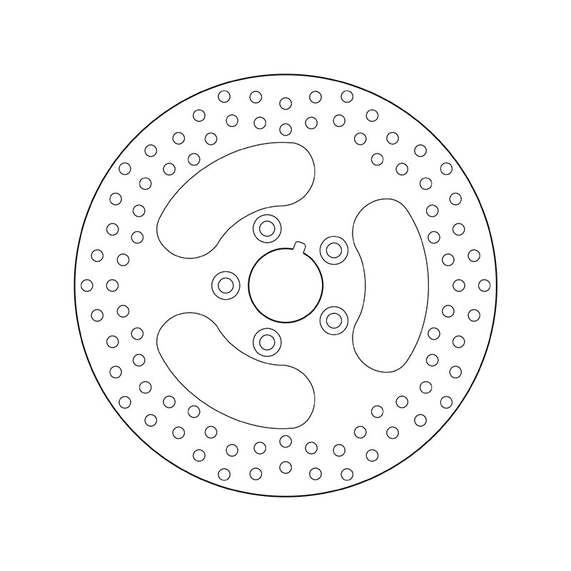 Brembo Serie Oro Fixed Rear Brake Disc for most Harley-Davidson FLHR/FLHS/FLHT/FLST/FLT/FX/XL/FXST Models