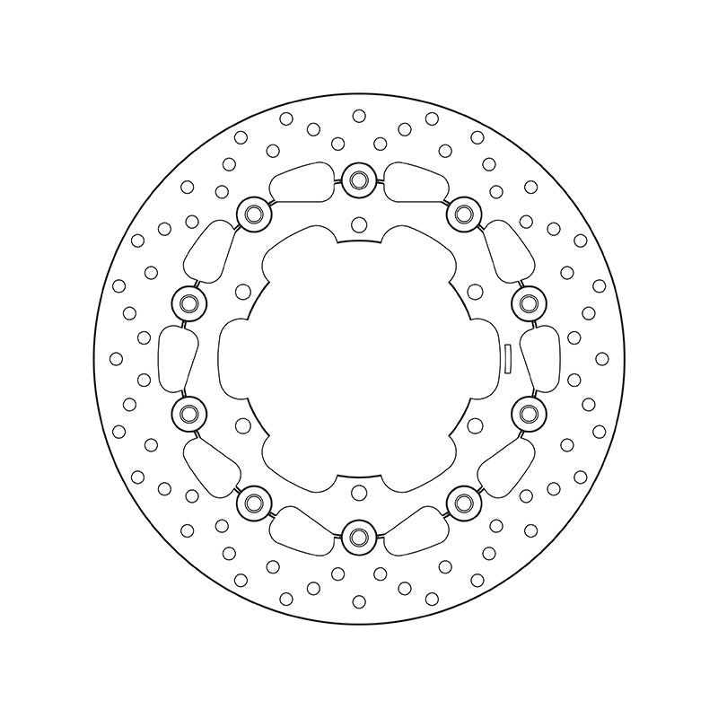 Brembo Serie Oro Floating Front Brake Disc for Yamaha XVS Virago