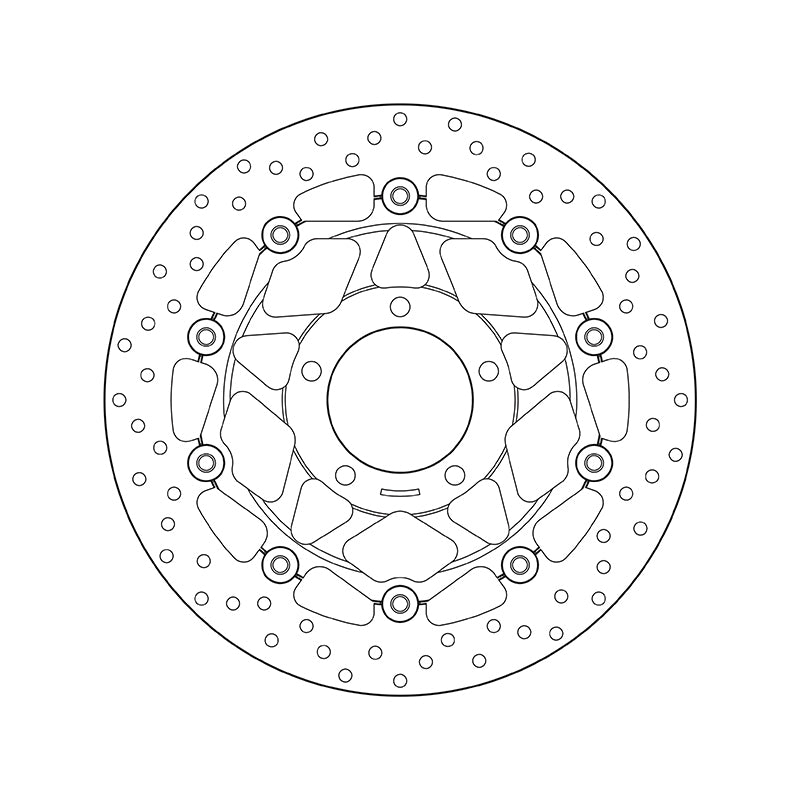 Brembo Serie Oro Floating Front Brake Disc for Triumph Speed Triple 1050 S/Tiger 1050/ABS