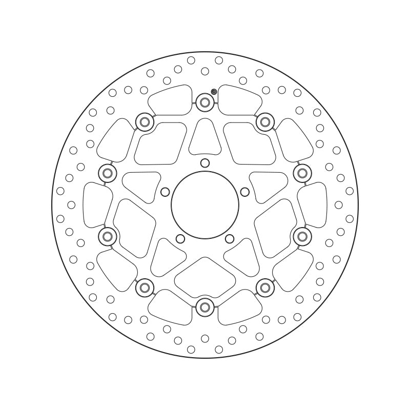 Brembo Serie Oro Floating Front Brake Disc for Ducati Scrambler 13-23 Models