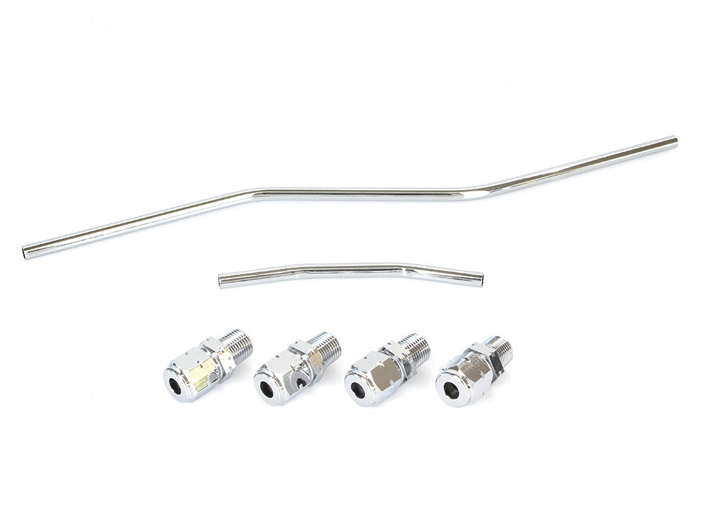RSS BAI-03-0035 Rocker Oil Line Kit Chrome for Big Twin 66-84