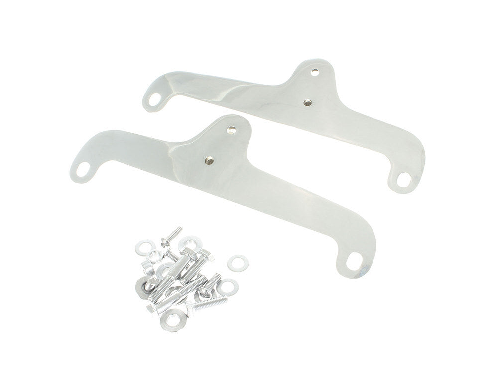 RSS BAI-08-0506 Sissy Bar Side Straps Chrome for FX 72-85 Models 4 Speed